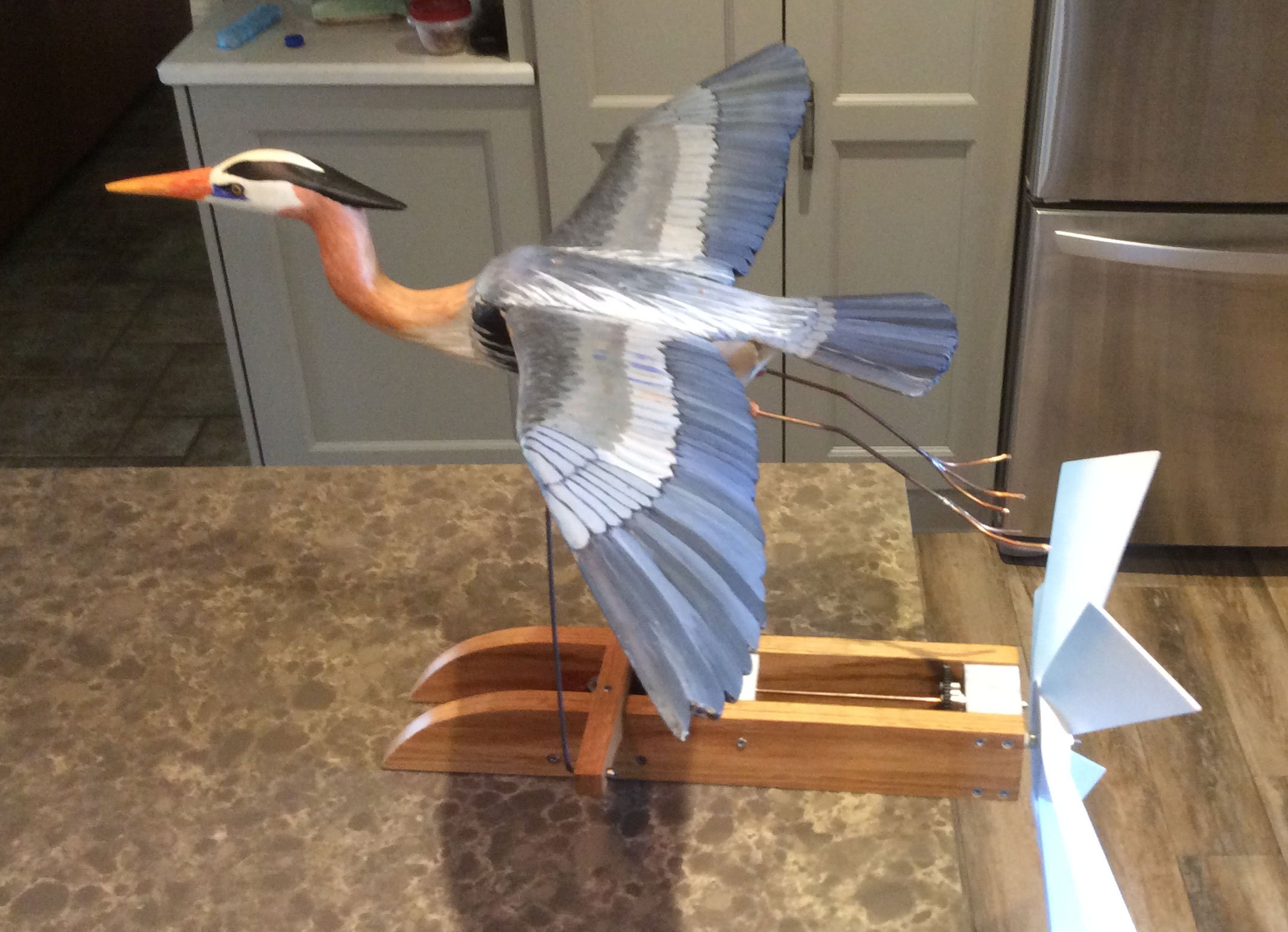 Blue Heron Whirligig Plans